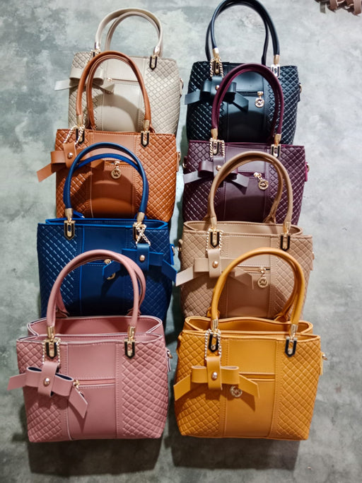 Mk Top Handle Style Bags,. Good Quality Pu Leather Material.