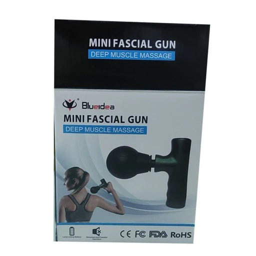Black Mini Fascial Gun Deep Muscle Massager Mini Head And Face Massager Portable Suitable For Gym